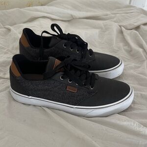 Vans Men's Black and Brown Sneakers